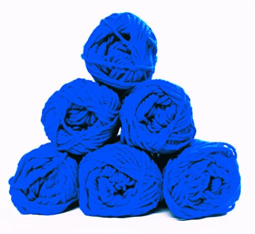 COZYAcrylic Hand Knitting Art and Craft Crochet Hook 4ply Wool Yarn of Ferozi Colour (Pack of 5_Packet of 30 Ball