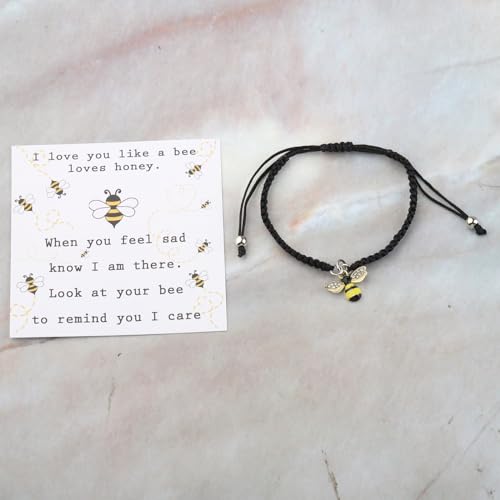 BLEOUK Bee Honey Themed Jewelry Gift Bee Lovers Gifts For Friend And Teacher Beekeeper Bee Inspire Gifts bee Gifts For Women2