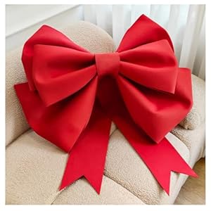 Extra Large Bow Decorative Bow DIY Giant Bow Decorative Bow Giant Large Red Bow Car Bow Gift Bow for Wedding Party Car Valentine’s Day Christmas Gift Decoration Red 30 cm