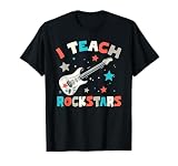 I Teach Rockstars, Rock Music Teacher, Vintage Guitar Band T-Shirt