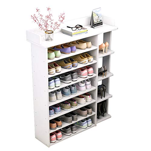 Organizador para Zapatos Zapatero de 43 pulgadas Estante de almacenamiento de zapatos de madera independiente de 8 niveles Organizador de zapatos Adecuado for la entrada de la sala de estar Dormitorio Cover