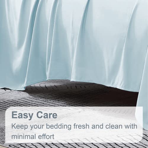 Swift Home King 6-Piece Microfiber Sheet Sets (Includes 2 Bonus Pillowcases), Ultra-Soft Brushed - Extremely Durable - Easy Fit - Wrinkle Resistant, King, Aqua #TOP5