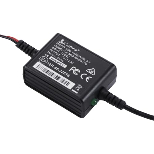 Image of Cobra 2.5A Micro USB Hardwire Kit for SC Series Dash Cams, 15ft Cable | Enables Parking Mode and Motion Detection Features (Select Models)