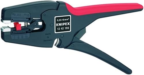KNIPEX Tools 12 42 195 MultiStrip 10 Separador de aislamiento, 8-32 AWG