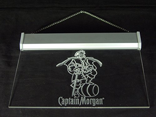 Bayyon Captain Morgan Spiced Rum Bar Led Light Sign 12x8Inch