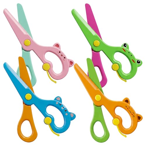 4 PCS Preschool Training Scissors 
