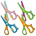 LovesTown Toddler Scissors, 4PCS Blunt Tip Adaptive Safety Scissor Stocking Stuffer for Kids & Children, Playdough Tools Cutting Skills Preschool Hand-Eye Coordination Activity, DIY Craft Supplies