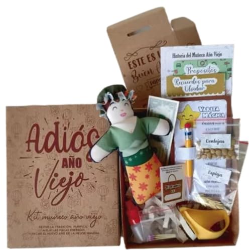 RUUFE New Years Doll año Viejo kit Mujer Muñeco año Viejo Colombia muñeco de año Viejo kit (Women) (4 Dolls)