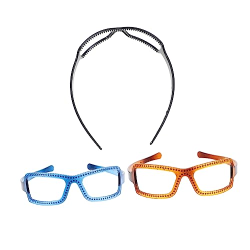 UKCOCO Bandeaux Pour Lunettes Et Visage 3 Pièces Taille Unique En Oxford Pratique Pour Femme Quotidien Maquillage Sport Noir Bleu Marron