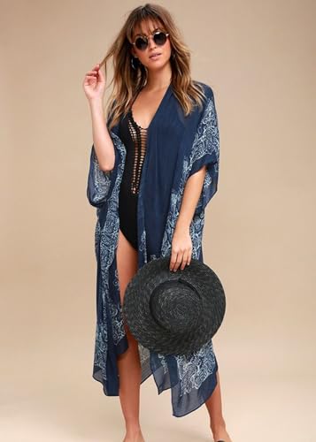 Image of Breezy Lane Kimonos for Women Swimsuit Coverups Beach Cover Up Swimwear Cardigan Summer