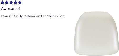 Miniatura 6 de Flash Furniture Cojín para silla Chiavari de vinilo plateado duro