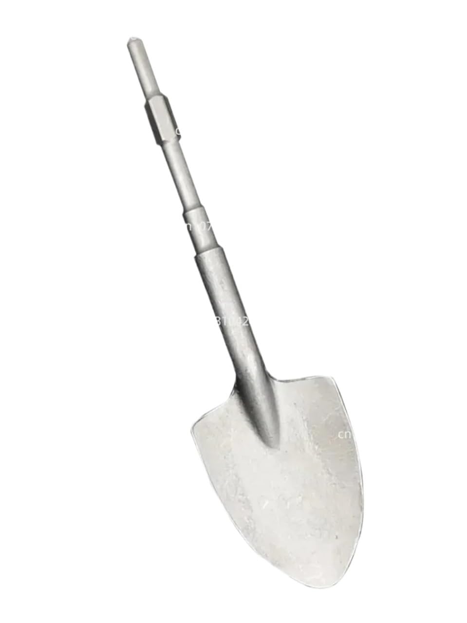 Paleta para arcilla Pico eléctrico pequeño, mango hexagonal, cincel ensanchado, for excavar tierra, zanjas, agujeros y plántulas de árboles(Pointed shovel)
