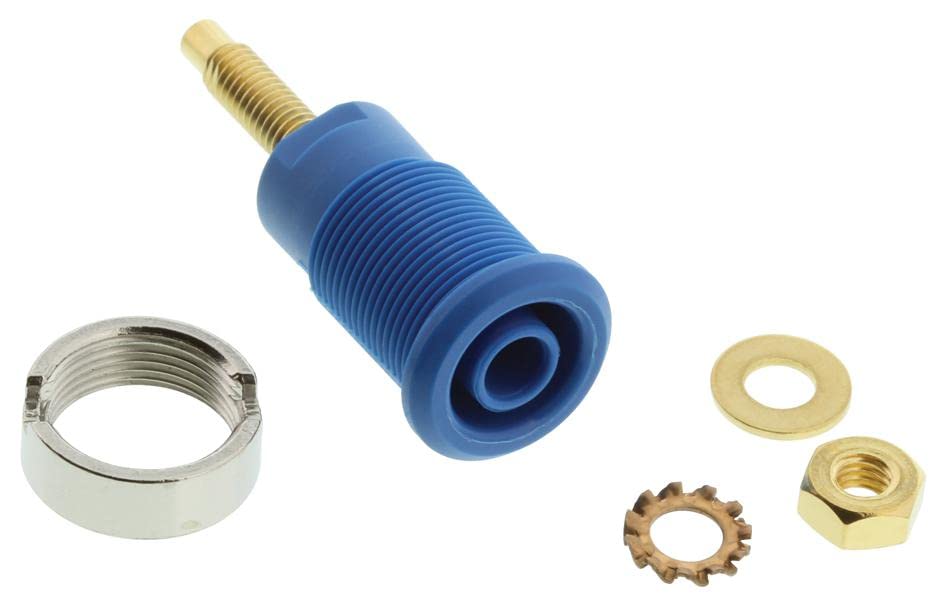 Douille 4mm shroude bleu pour connecteur de test banane 23.3020-23 PK5
