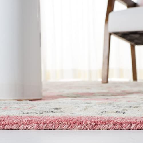 Tapete decorativo SAFAVIEH 4' x 6' Pink Beige de lana miniatura 5