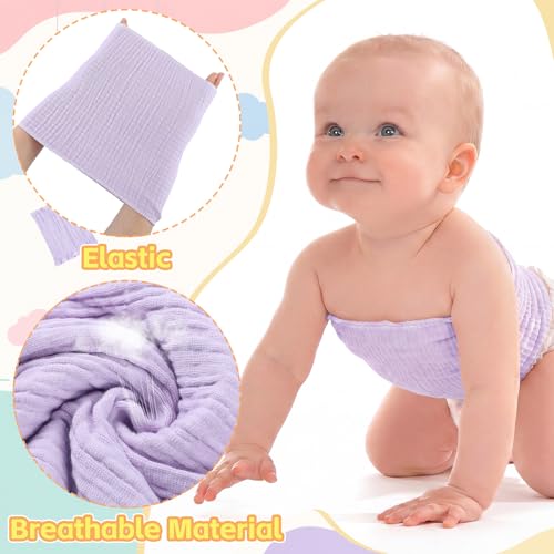Image of Cutecrop Baby Belly Band Elastic Gtube Belt Double Layer Belly Button Cover Cotton Gtube Cover Umbilical Hernias Belt