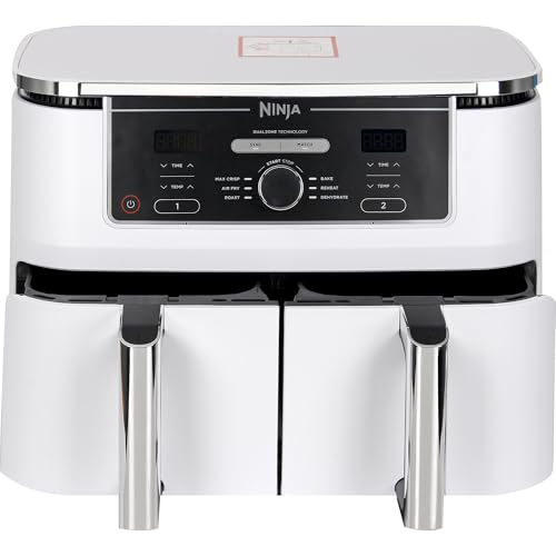 Ninja AF400EUWH MAX Foodi Dual Zone Heißluftfritteu weiß – Ansicht 2