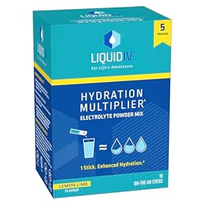 Liquid I.V. Hydration Multiplier Lemon Lime Flavour Elektrolyten Poeder met 5 Vitamines zorgt voor meer hydratatie – 15 sticks