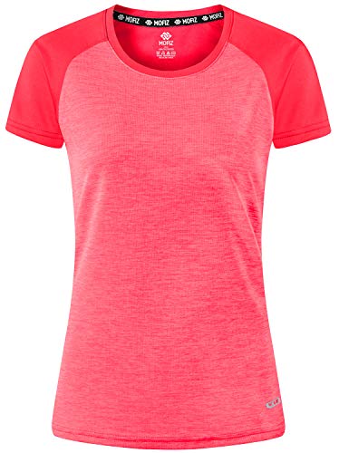 Mofiz Women's Workout T-Shirts Upf 50+ Sun Protection Exercise Yoga Short Sleeves Tops Activewear Athletic Shirts Orange Size S #TOP3