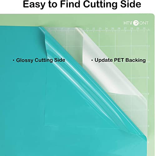 Image of HTVRONT Turquoise Permanent Vinyl - 12 inch x 14 FT Glossy Turquoise Adhesive Vinyl Roll Compatible with Cricut Cutting Machine, Silhouette, Cameo Cutters, Signs, Scrapbooking, Craft, Die Cutters