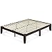 ZINUS 14 Inch Moiz Platform Bed No Box Spring Needed, Wood Slat Support, Queen, Dark Brown