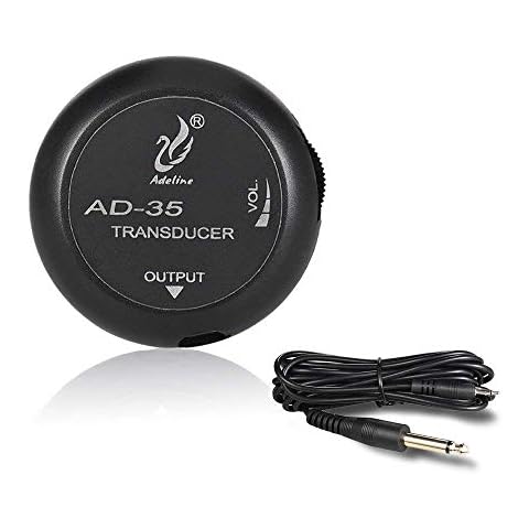 Imelod Guitar Pickup Contact Microphone Transducer for Guitar Ukulele Violin Mandolin Banjo Cello Kalimba Drum Cover