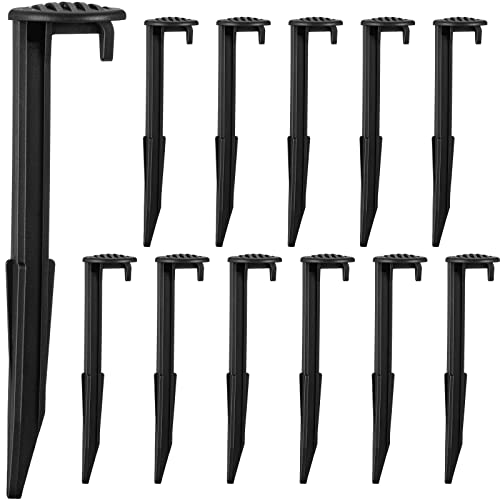 Yookeer 50 piezas Estacas para Inflables Conjunto de Estacas de Suelo de Plástico Resistente para Jardín miniatura 1