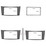Merkmale: Radioinstallation Doppel-Din-Autoradio-Blende, Stereo-Audio-Panel-Rahmen, passend for Mercedes-Benz E-Klasse W211, CD-Verkleidung, DVD-Player-Abdeckung, Umbau-Montagesatz(173x98mm)