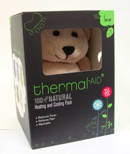 Thermal-Aid 100% Natural Heating and Cooling Packs for Kids (Pink Bear - Bella)