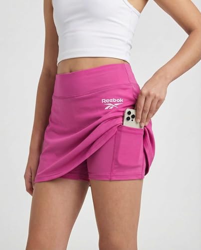 Image of Reebok 3 Pack: Girls Skorts Athletic Dry Fit Tennis Golf Skirt with Built in Shorts Active for Kids Teens Tweens (Sizes 6-16)