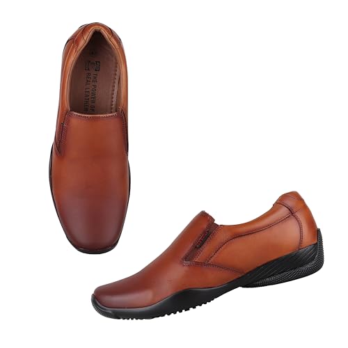 Image of Red Chief Men's Genuine Leather Slip-On Formal Shoes - Effortless Style, Everyday Comfort | RC3812