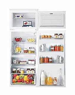 Candy CFBD 2450/5EH - Frigorifero da incasso con congelatore, porta a traino, a due porte, nicchia da 144 cm, 205 litri, frigorifero da 169 litri, congelatore da 36 litri, 1 cassetto per verdura, 4