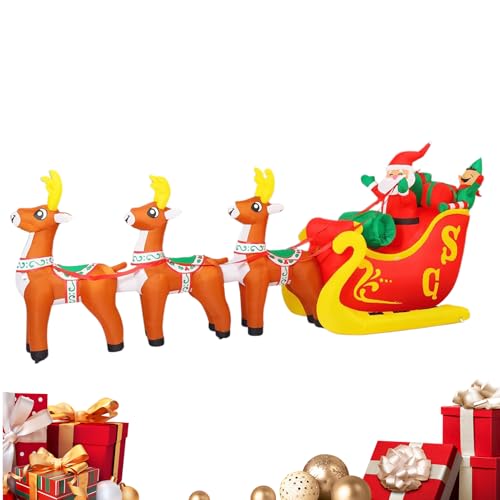 Riesiges Aufblasbares Weihnachtsrentier | 3,6m Große Heimdekoration...