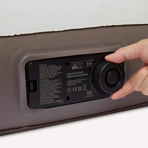 Amazon Basics Matelas Gonflable Électrique - Pompe Intégrée, Lit Gonflable Portable avec Sac de Transport, Queen Size 203x152x25cm – Image 4