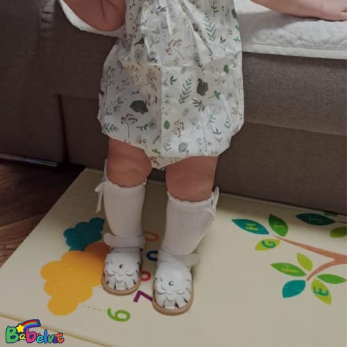 Babelvit Infant Baby Girl Boy Sandals Comfort Premium Summer Outdoor Casual Beach Shoes With Flower Bowknot Anti Slip Rubber Sole Newborn Toddler Prewalker First Walking Shoes #TOP1