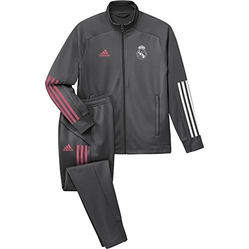 Adidas Real Madrid trainingspak, seizoen 2020/21, kinderen, grijs, 15/16 jaar