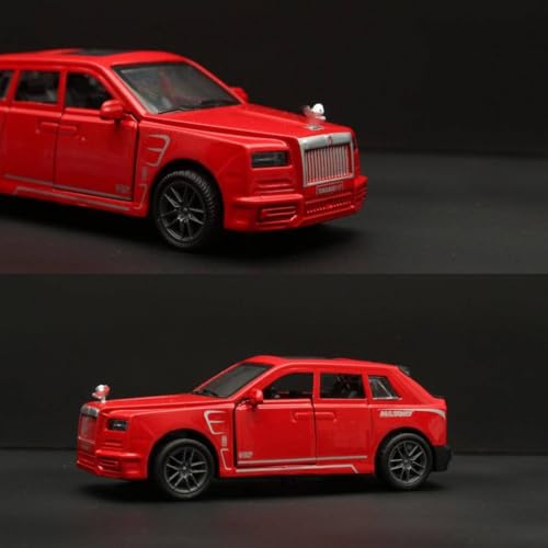 Image of SHAKTISM Rolls Royce Die-cast Model Car, 1:32 Scale, Pull Back Action, Opening Doors, for Boys, Girls & Collectors (Red-Diecast Metal Car)