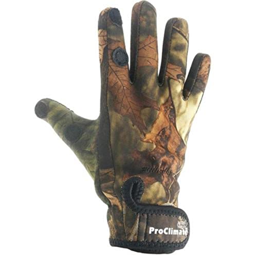 Proclimate Neoprene Shooting Gloves - Camouflage: S/M