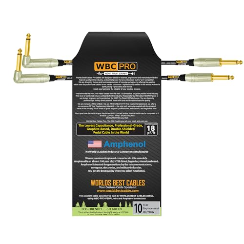 Câble d'instrument WBC-PRO anti-interférence 22 AWG double blindage basse calotte