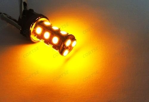 Ledin 2X Amber High Power 18 Smd Led Tail Light Bulb 3157 3156 3457 4157 #TOP1