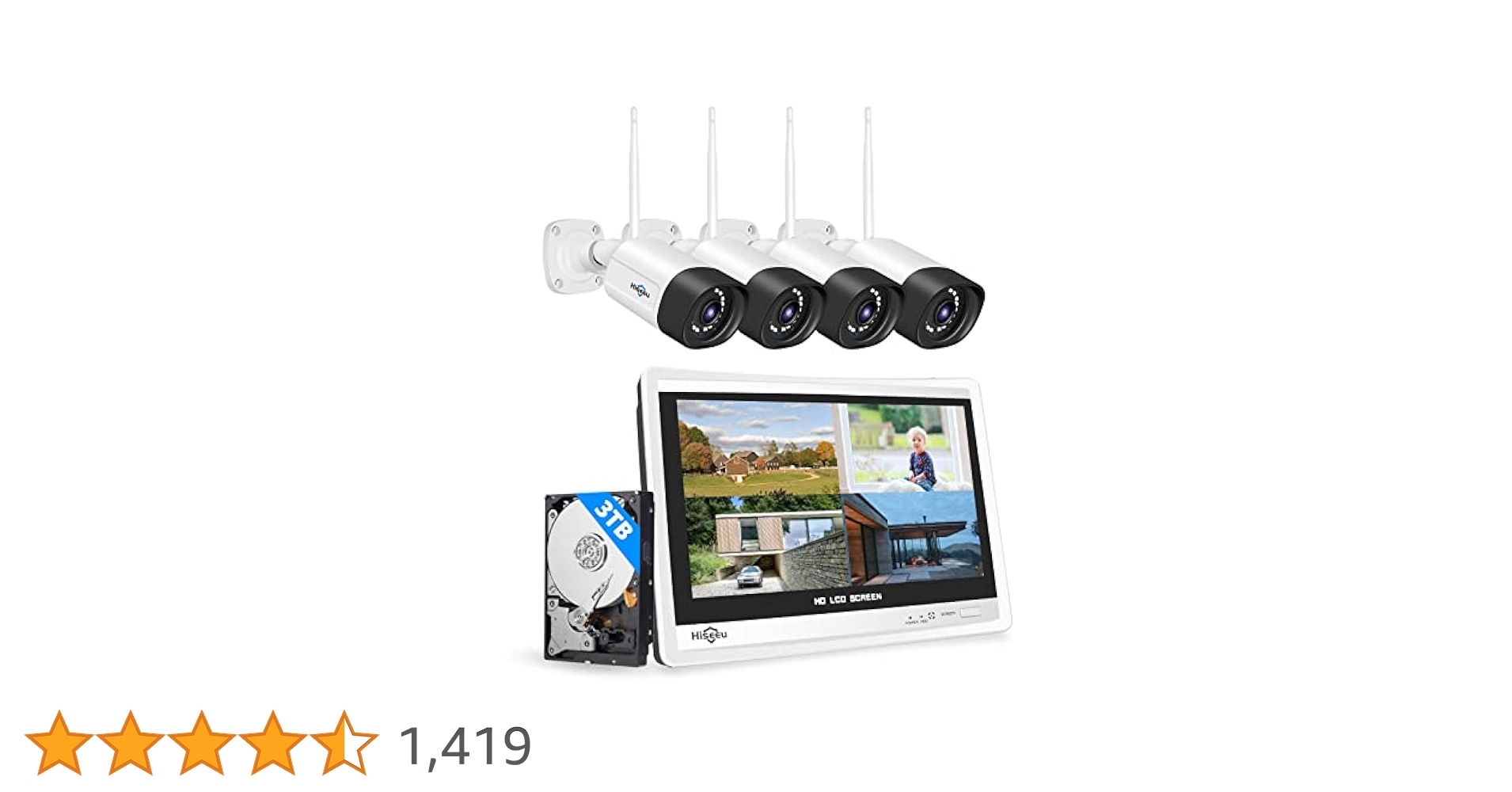Amazon.co.jp: 【双方向の音声・3TB HDD内蔵 】防犯カメラ