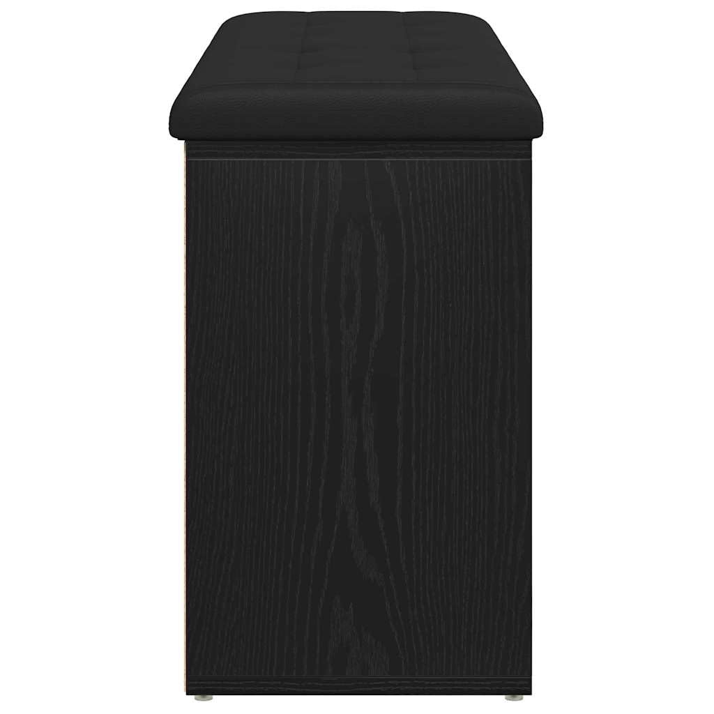 Zapatero Negro Roble 102 x 32 x 50 cm Madera Mecanizada
