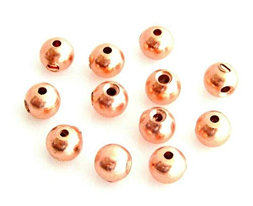 12 Solid Copper Screw-Tite Crimps™ Scrimps 4mm Round Primp Beads Findings