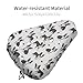 FOSKERV Fashion Bicyle Cushion Cover, Waterproof Non Slip Adjustable Bike Seat Cover for All Bicyles, Universal Bicycle Saddle Protector, Boston Terrier Bulldog