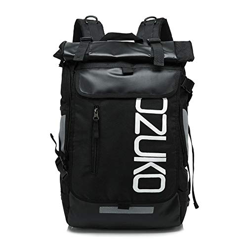 sandy Bolsa para Porttil de 15 Pulgadas Unisex, Mochila Informal para Exteriores, Resistente al Gua para Senderismo, Acampada, Negocios,Negro