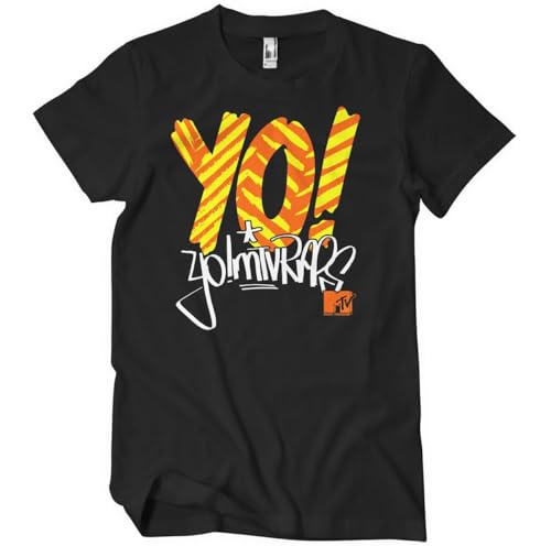 T-shirt Yo! MTV Raps imprimé graphique rétro hip-hop pour homme