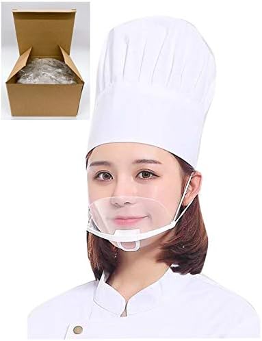 Amazon Co Jp マウスシールド10枚 透明マスク フェイスシールド フェイスガード フェイスカバー 透明 産業 研究開発用品