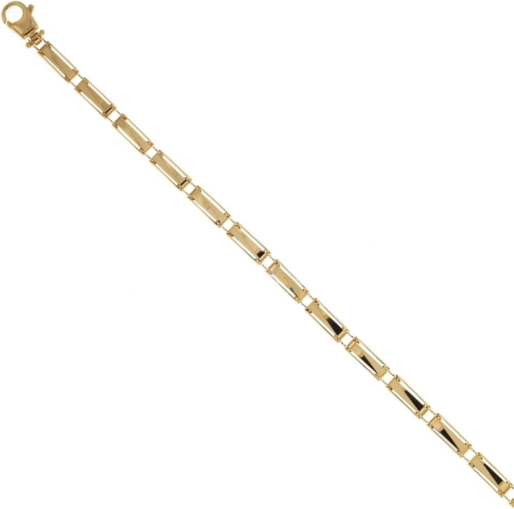 Gioielleria momenti preziosi bracciale da uomo in oro 18kt 750/1000 a piastre alternate 803321733624