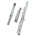 17 Opening Hole C-tune Column White Copper Silver-plated Sterling Silver Flute Head For Beginners flute instrument