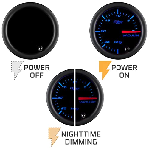 Glowshift GS-T703-SM Tinted 7 Color Vacuum Gauge Kit thumb #4