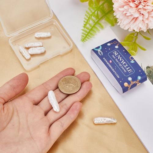 Perles Blanches Keshi pour fabriquer des bijoux personnalisés sans défaut d'assemblage